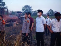 Si Jago Merah Mengamuk, Kapolres Tulang Bawang Turun Langsunh 50 Hektare Lahan Terbakar Berhasil Di Jinakan